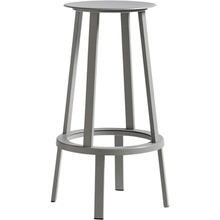 HAY - Revolver Stool barkruk - Hoogte 76 cm - grijs - grau