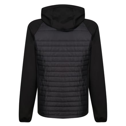 Regatta Heren Navigate Quilted Hybride Jas (Zwart/Nieuw Royal)