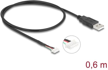 Delock USB 2.0 Connection Cable for 5 pin Camera Modules 0.6 m