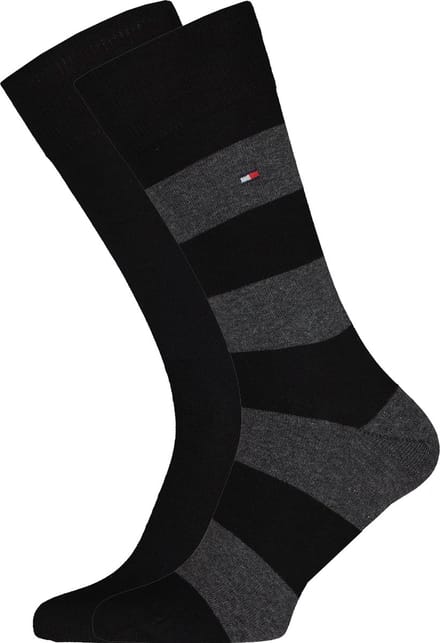 Tommy Hilfiger MEN RUGBY SOCK 2P Mannen Sokken Maat 39-42