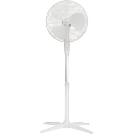TRONIC® Staande ventilator 41 cm - Wit - Vermogen: 45 W - Aantal standen: 3 - Afmetingen: 66 x 105-125 cm