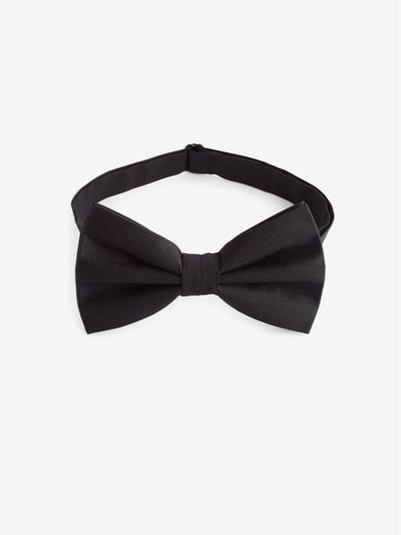 Next - Heren - Twill zijden vlinderdas - Zwart