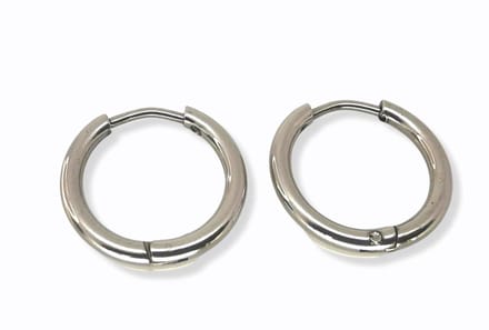Oorringen 10mm Chirurgisch staal 316L.