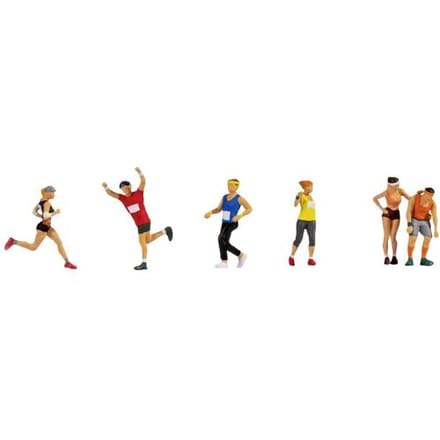 NOCH 15890 H0 Marathonlopers figuren Geverfd