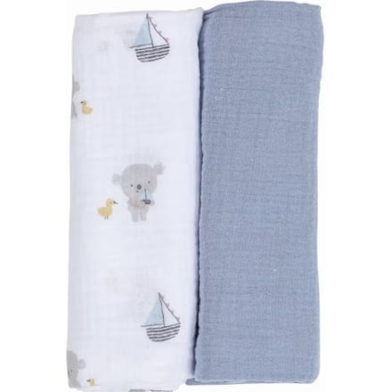 Lange van katoen voor baby FreeON by Bubaba Blue Ship