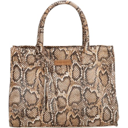 Enrico Benetti Jackie 66446 dames handtas slangenprint - bruin