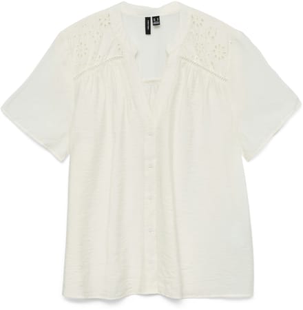 VERO MODA MATERNITY - VMMJOSIE SS EMB TOP WVN - Dames - Blouses