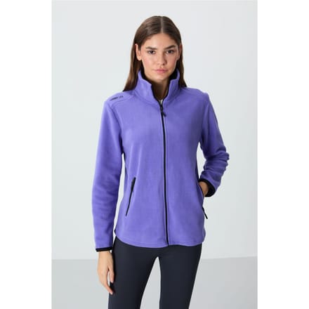 Dames Pluche Ritssluiting Sweatshirt