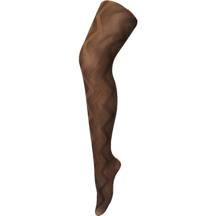 Sock Snob Dames80 denier ondoorzichtig patroon panty's - Argyle Brown