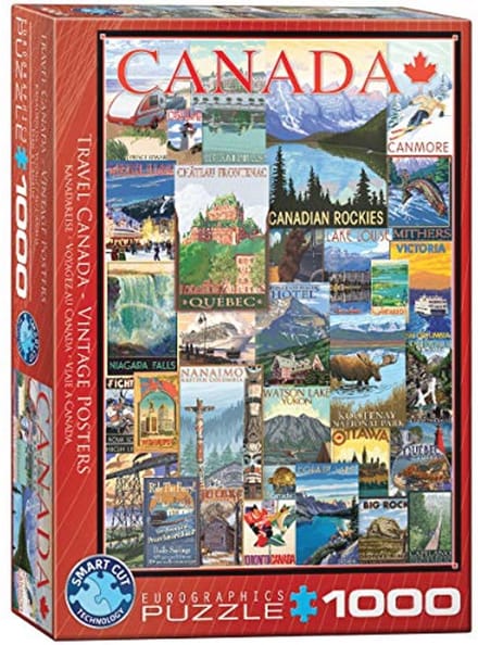 Vintage Reisbestemmingen Puzzel van 1000 Stukjes