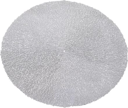 Rasteli Placemat Zilver D 38 cm Voordeelset van 4 stuks