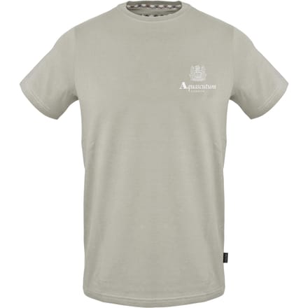 Aquascutum Heren T-shirt met opdruk (Grijs)