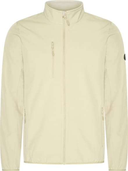 Mario Russo Softshell Jas Heren - Winterjas Heren - Jassen heren - Winddicht en waterafstotend - Beige - L