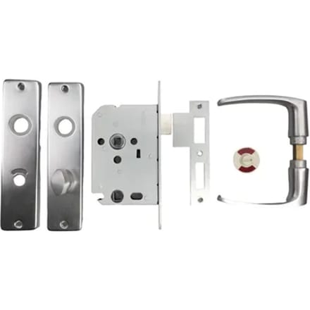 Avenue Badkamerslot Wc-slot Insteekslot - Aluminium - 63/8mm