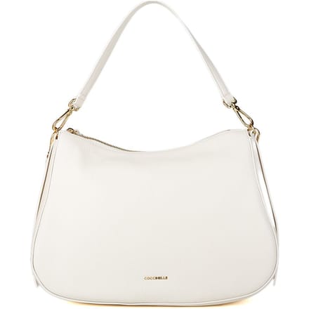 COCCINELLE Leren schoudertas Nory Handbag Grained Leather Pearl crème