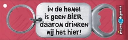 Paper Dreams | RVS Flessenopener | Hemel bier