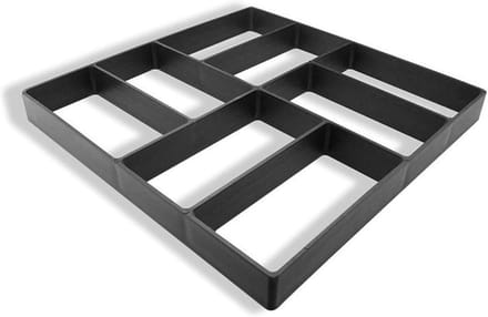 Betonmal Pad - DIY Stoeptegel - Tuin Decoratie - Herbruikbare Vorm - 40 x 40 cm - Zwart