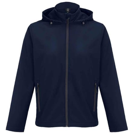 SOLS Heren Race Hooded Soft Shell Jacket (Frans Marineblauw)