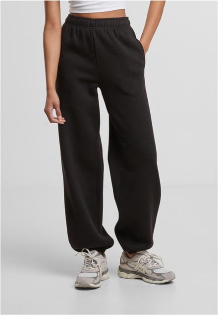 Urban Classics - Basic Essential Dames joggingbroek - S - Zwart
