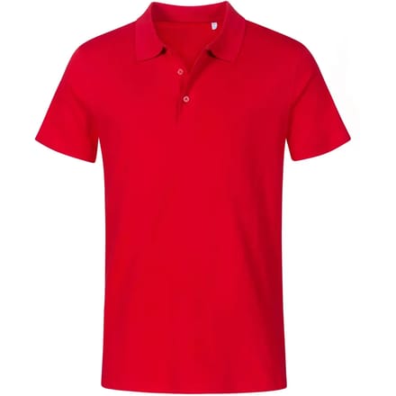 Herenpolo 'Jersey' met korte mouwen Fire Red - S