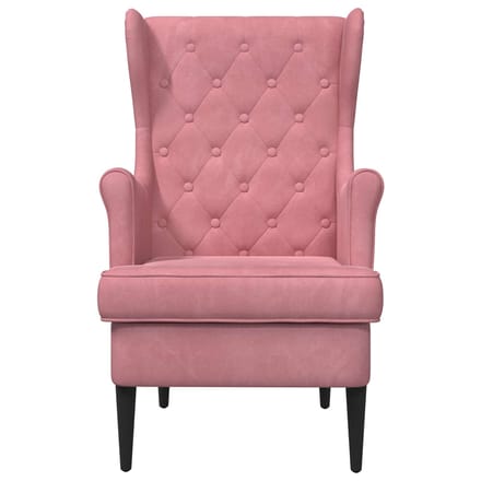vidaXL - Fauteuil - Roze - Fluweel