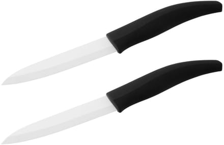 Set van 2 officemesjes met keramisch lemmet van 12,5 cm lang Nirosta Keramiek