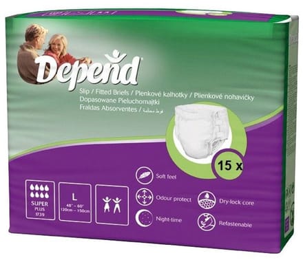 Depend Depend Slip Super Plus Large - Incontinentie