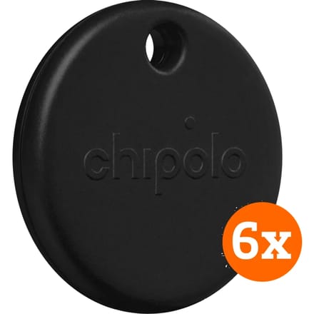 Chipolo POP 6-Pack Zwart