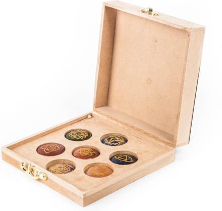 Chakra Edelstenen in Opbergdoos