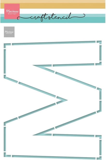 Marianne Design Craft Stencil M-letter