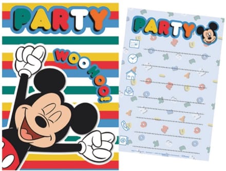 Disney Mickey Feest Uitnodiging