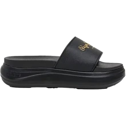 Pepe Jeans Bella Log Slippers Zwart EU 38 Vrouw