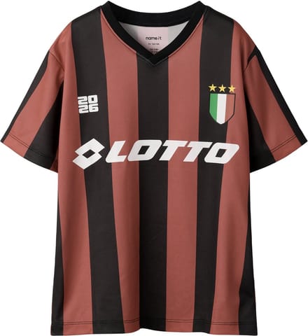 NAME IT - NKMJUMB LOTTO SS NREG POLY TOP LNOOS VDE - Jongens - T-shirts