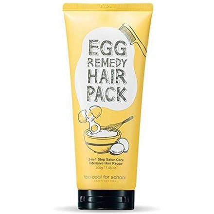 too cool for school egg remedy hair pack 200g beige