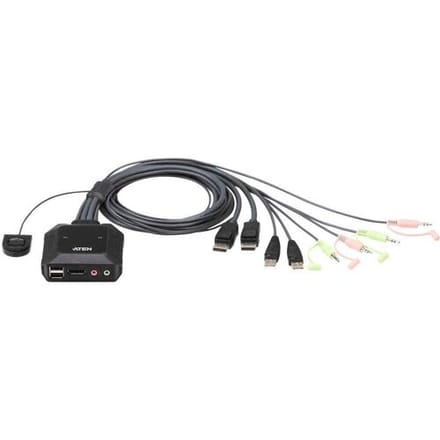 ATEN CS22DP-AT KVM-switch DisplayPort 4096 x 2160 Pixel