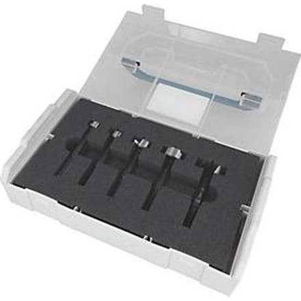 Bright High Speed Forstner boor, ronde as, set 5 st., diameter 15/20/25/30/35 x 50/90 mm