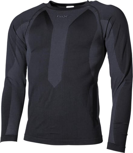 Fox Outdoor - Thermo onderhemd, thermoshirt  -  Longsleeve  -  Zwart - MAAT S