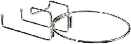 Kinvara Wijnkoeler houder - metaal - wijn / champagne - zilver - RVS - tafel beugel - ijsemmer frame