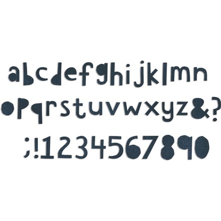 Sizzix Bigz Ponssjabloon " XL Alphabet Die - Cutout Lower by Tim Holtz"