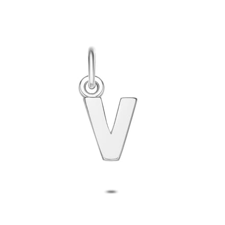 Twice As Nice Hanger in zilver, letter V
