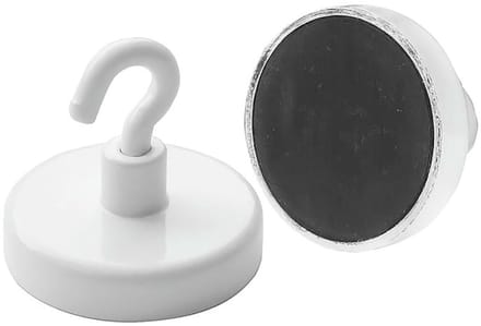 Stoker 32 Mm Magnetic Haak 2 Eenheden Zilver