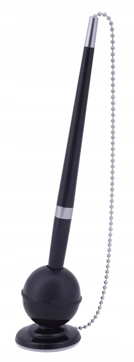 MemoBe Elegance Balpen met Ketting - Blauwe Inkt