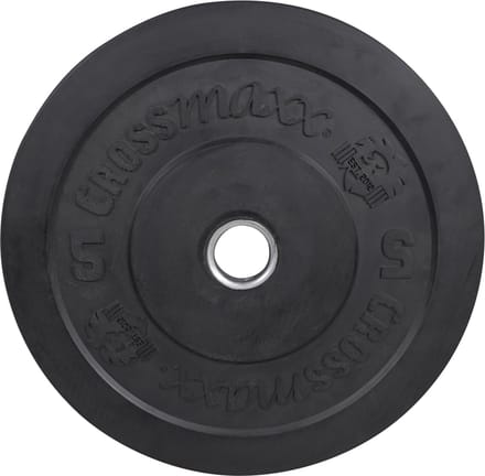 Crossmaxx Bumper Plates - 50mm - per stuk - 5 kilo - Zwart