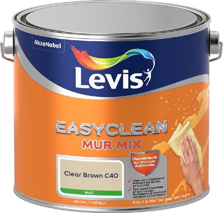 Levis - Easyclean Mur Mat Mix - Clear Brown C40 - Mengverf - 2,5 L