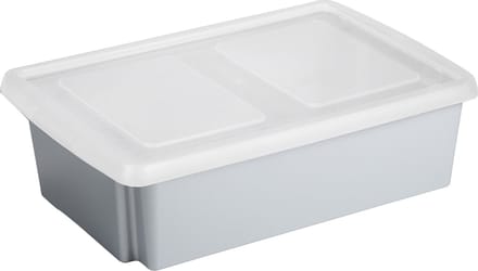 Sunware opslagbox 30 liter lichtgrijs 59 x 39 x 17 cm met afsluitbare deksel
