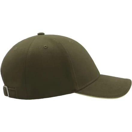 Atlantis Headwear Liberty Sandwich Cap AT610 - OLIVE/NATURAL - One size
