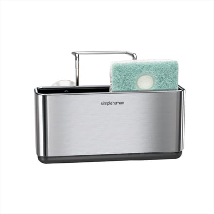 Simplehuman Slanke spoelbak caddy, geborsteld roestvrij staal