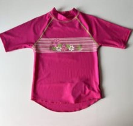 Zoggs - zwemtshirt - roze - korte mouwen - 8 jaar