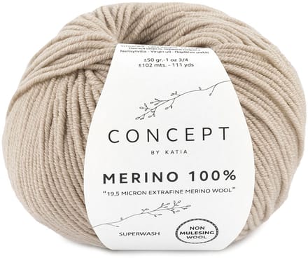 Katia Concept Merino 100% - 501 beige - Wol Garen