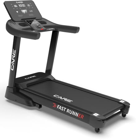 CARE FAST RUNNER SP - Opvouwbare loopband - 22 km/u - 57 programma’s - Gemotoriseerde helling - Voor intensief thuisgebruik